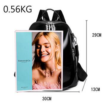 Γυναικεία σακίδια πλάτης πολυτελείας ντιζάιν στυλ Γυναικεία τσάντα πλάτης Ασημένια υψηλής ποιότητας από μαλακό δέρμα για κορίτσια Σακίδια πλάτης με έναν ώμο