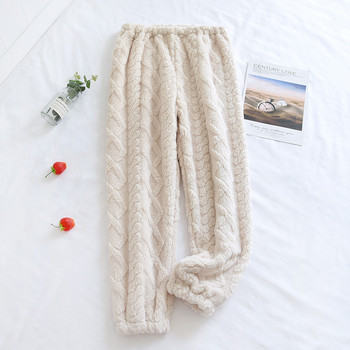 Fdfklak Дамски зимни удебелени топли пижамни панталони Фланелени холни облекла Дамски спални долнища Множество стилове Меки панталони