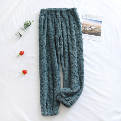 Fdfklak Femei Iarna Îngroșați Pantaloni de pijama calduri Flanel Lounge Wear Femei Sleepwear Bottoms Stiluri multiple Pantaloni moi