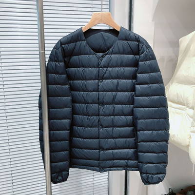 Meeste 90% valgest pardi sulevooderdist puhvisjoped, 2023. aasta uus sügistalvine soojahoidev kerge pakitav meeste sulejoped