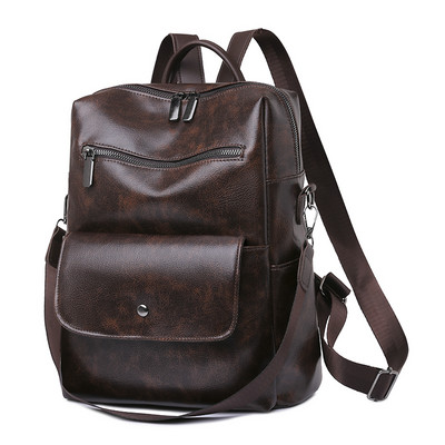 Νέα γυναικεία τσάντα πλάτης Luxury Designer Trend Μεγάλης χωρητικότητας Μαθητική τσάντα πλάτης υψηλής ποιότητας PU Δερμάτινο σακίδιο πλάτης πλάτης Τσάντα ώμου