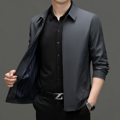 NEEDLESNOAH Ανοιξιάτικο φθινόπωρο Ανδρικό σακάκι Casual Μόδα Μασίφ Slim Fit Επαγγελματικό παλτό με γυριστό γιακά Ελαφρύ παλτό