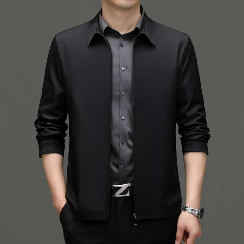 NEEDLESNOAH Ανοιξιάτικο φθινόπωρο Ανδρικό σακάκι Casual Μόδα Μασίφ Slim Fit Επαγγελματικό παλτό με γυριστό γιακά Ελαφρύ παλτό