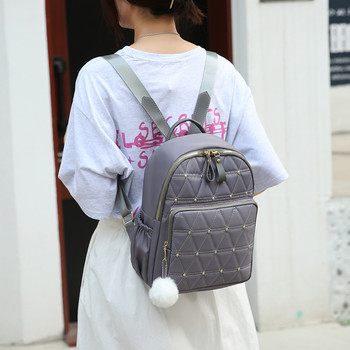 Модни дизайнерски раници с нитове Дамска многофункционална чанта за през рамо против кражба Тийнейджърки Малки училищни чанти Mochila 2023 г. Ново