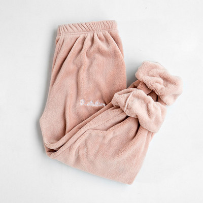 Set de pijamale de flanel de iarnă pentru femei, pijamale de fleece, haine de dormit, haine de acasă, groase, calde, din catifea, costum pentru femei, hanorac de toamnă, pijama pentru femei