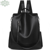 Ženske vodootporne kožne naprtnjače protiv krađe, torbe za djevojčice Ženska torba na rame, višenamjenska putna naprtnjača Mochilas