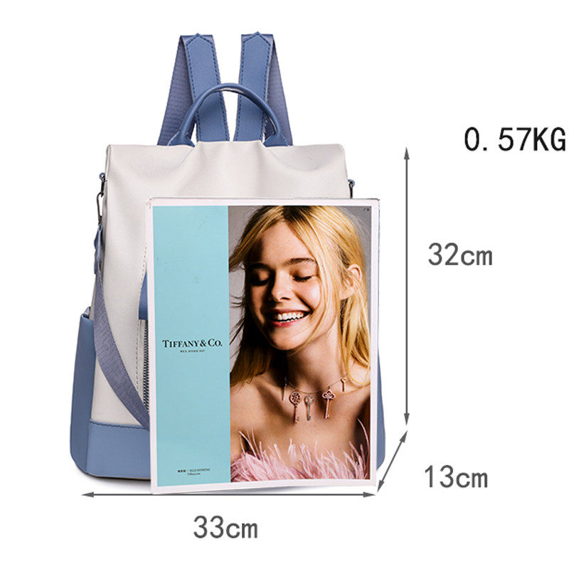 Ženske vodootporne kožne naprtnjače protiv krađe, torbe za djevojčice Ženska torba na rame, višenamjenska putna naprtnjača Mochilas