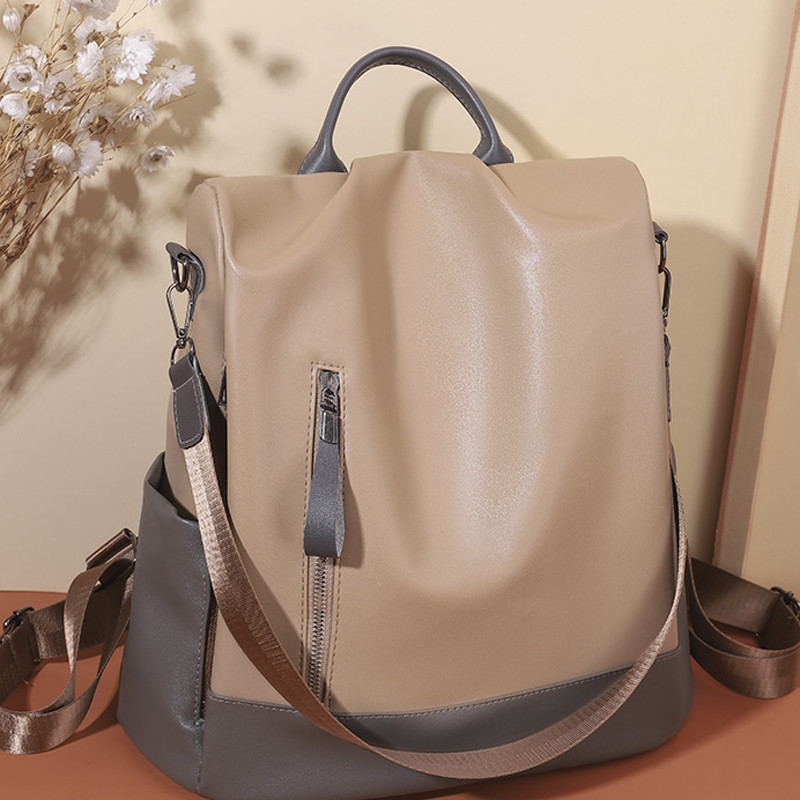 Ženske vodootporne kožne naprtnjače protiv krađe, torbe za djevojčice Ženska torba na rame, višenamjenska putna naprtnjača Mochilas