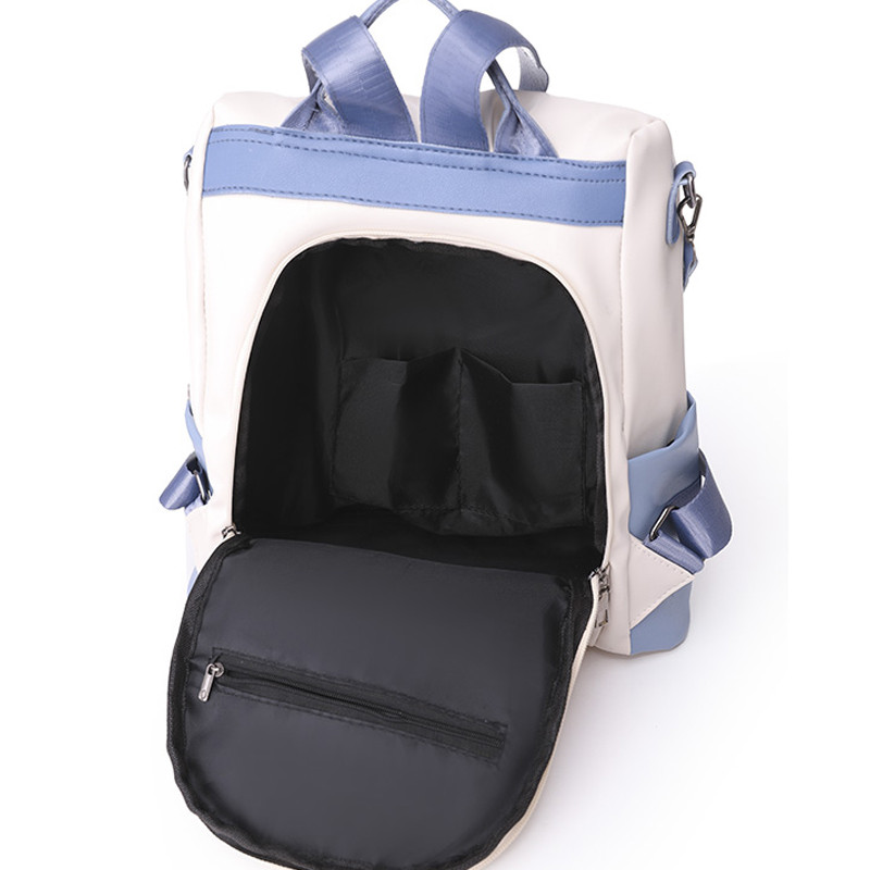 Ženske vodootporne kožne naprtnjače protiv krađe, torbe za djevojčice Ženska torba na rame, višenamjenska putna naprtnjača Mochilas