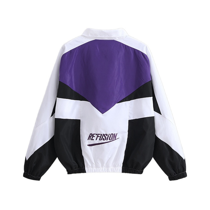 Φθινοπωρινό κολεγιακό μπουφάν Varsity Ανδρικά συνονθύλευμα Κέντημα Bomber Jacket Casual Streetwear Φαρδύ παλτό με φερμουάρ Εξωτερικά ρούχα για ζευγάρια