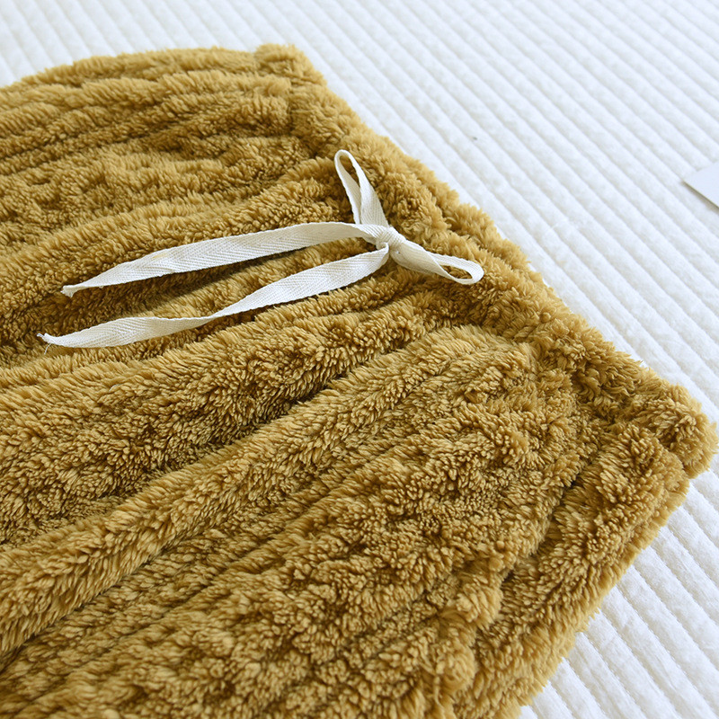 Téli meleg hálóruha Női nadrág otthoni ruhák flanel vastagított meleg pár pizsama nadrág laza nappali viselet