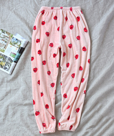 Fdfklak 2020 Φθινόπωρο Χειμώνας Νέα Παντελόνια Πυτζάμες Φανέλ Γυναικεία Παντελόνια Πιτζάμα Sleep Sleep Παντελόνι Lounge Φορέστε Γυναικείες Πυτζάμες με Παντελόνι