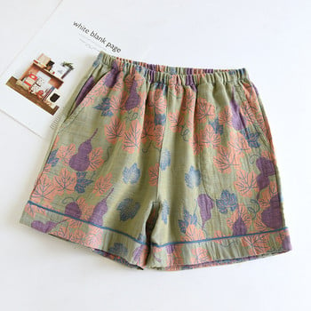 Γυναικείο παντελόνι Home Bottoms Pj Shorts 100% βαμβακερό floral print Πυτζάμες καλοκαιρινές πιτζάμες για τον ύπνο Φορέστε παντελόνι ύπνου