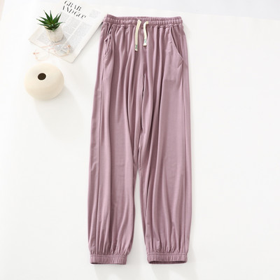 Φαρδιά άνετα παντελόνια 2023 Άνοιξη Καλοκαίρι Κορεάτικο στυλ Παντελόνι πιτζάμα Νυχτερινά φορέματα Γυναικεία Κορδόνια στο κάτω μέρος για το σπίτι