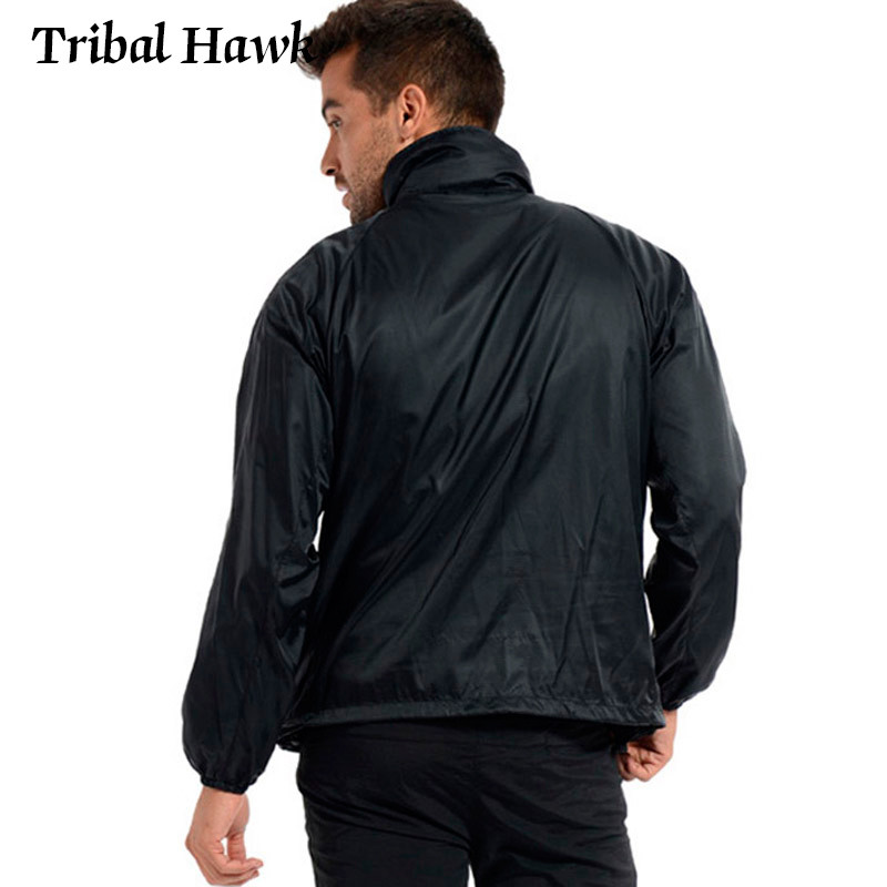 Nyári taktikai terepkabát férfi vízálló vékony kapucnis esőkabát széldzseki katonai sötétkék pecsét könnyű bőrkabát S-4XL