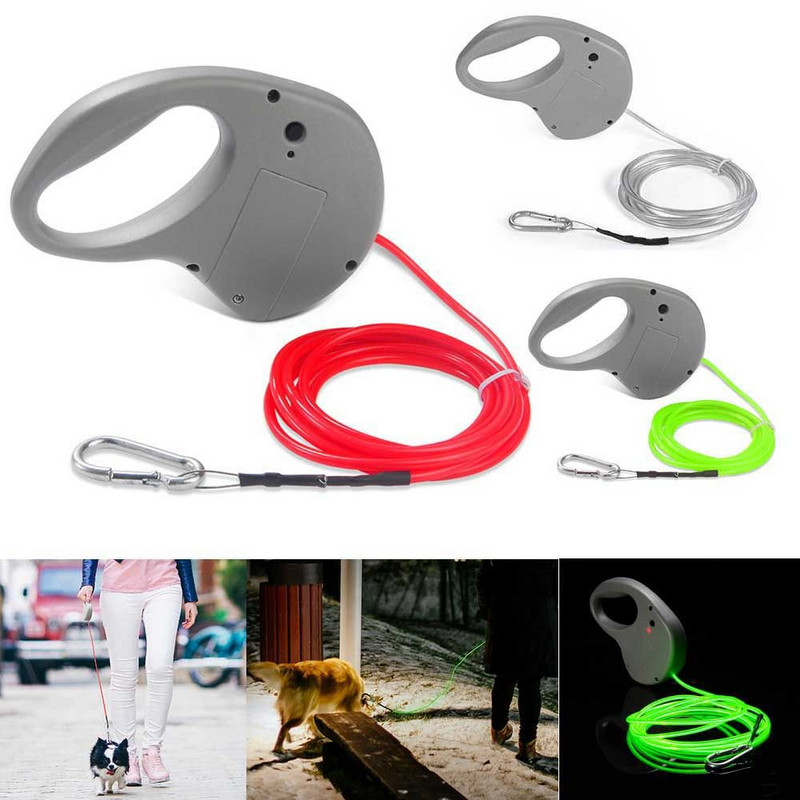 LED obojok pre psa, vodítko, svietiace svetlo, bežiace lano pre domáce zvieratá, trakcia pre psa, svietiace vodítka, príslušenstvo, potreby pre psov, šteniatka, mačky