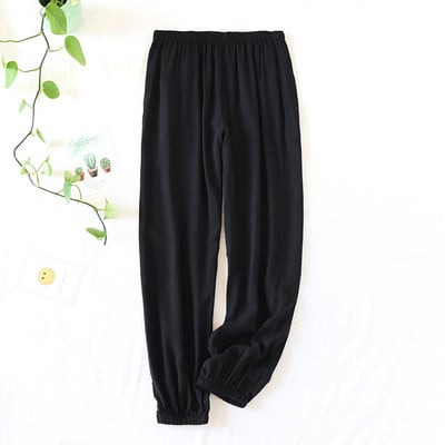 Fdfklak ühevärvilised õhukesed magamispüksid paarid, põhjaga kevadsuvi puuvillane mugav pehme pidžaama magamisriided