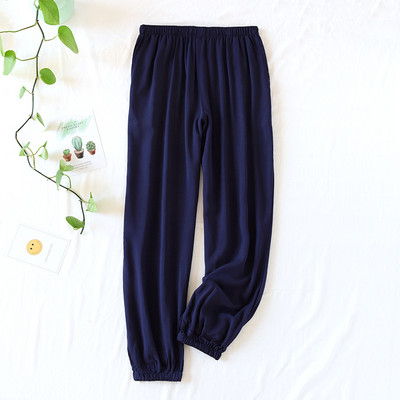 Fdfklak ühevärvilised õhukesed magamispüksid paarid, põhjaga kevadsuvi puuvillane mugav pehme pidžaama magamisriided