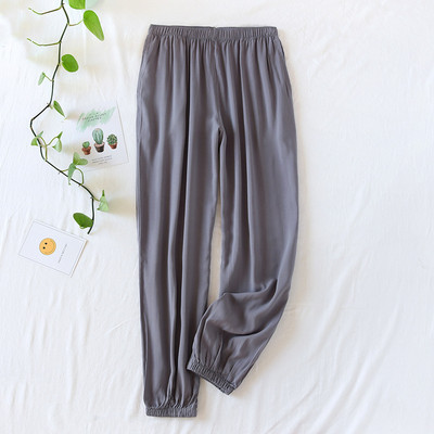 Fdfklak ühevärvilised õhukesed magamispüksid paarid, põhjaga kevadsuvi puuvillane mugav pehme pidžaama magamisriided