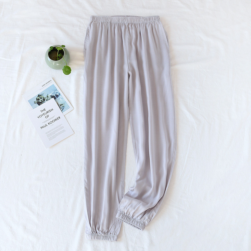 Fdfklak ühevärvilised õhukesed magamispüksid paarid, põhjaga kevadsuvi puuvillane mugav pehme pidžaama magamisriided
