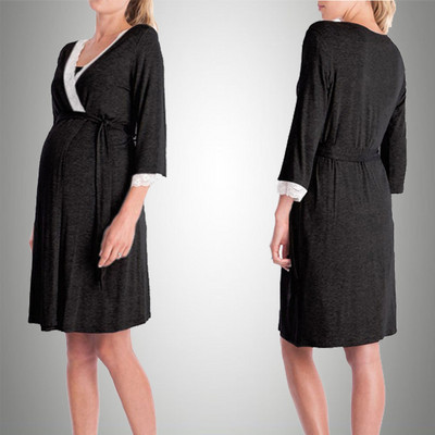 Ρόμπα εγκυμοσύνης Νυχτικά νοσηλευτικής Πυτζάμες για έγκυες γυναίκες Ropa Mujer Embarazada Premama