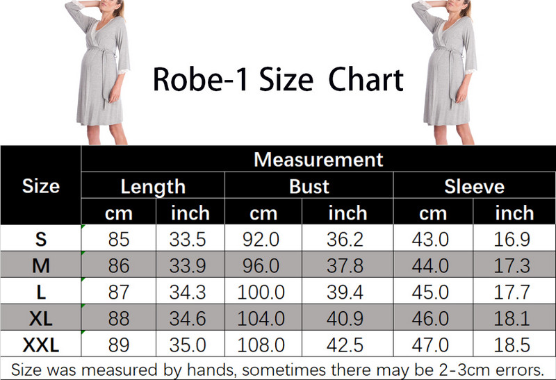 Ρόμπα εγκυμοσύνης Νυχτικά νοσηλευτικής Πυτζάμες για έγκυες γυναίκες Ropa Mujer Embarazada Premama