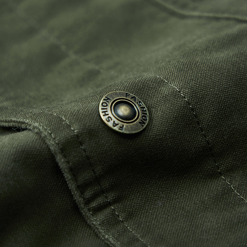 Suures suuruses 6XL 7XL 8XL Meeste puuvillane kerge sõjaväe pommitaja jope vabaaja välimantel Tuulejope tööriided