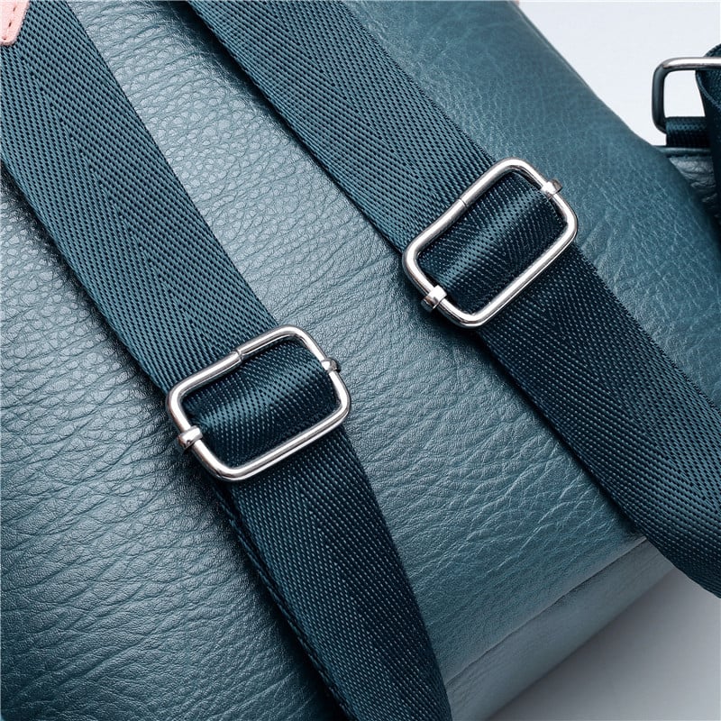 Brändi Vintage naiste nahast seljakott Sac A Dos Preppy seljakott Kooli tüdrukutele Naiste seljakotid Suure mahutavusega reisikott