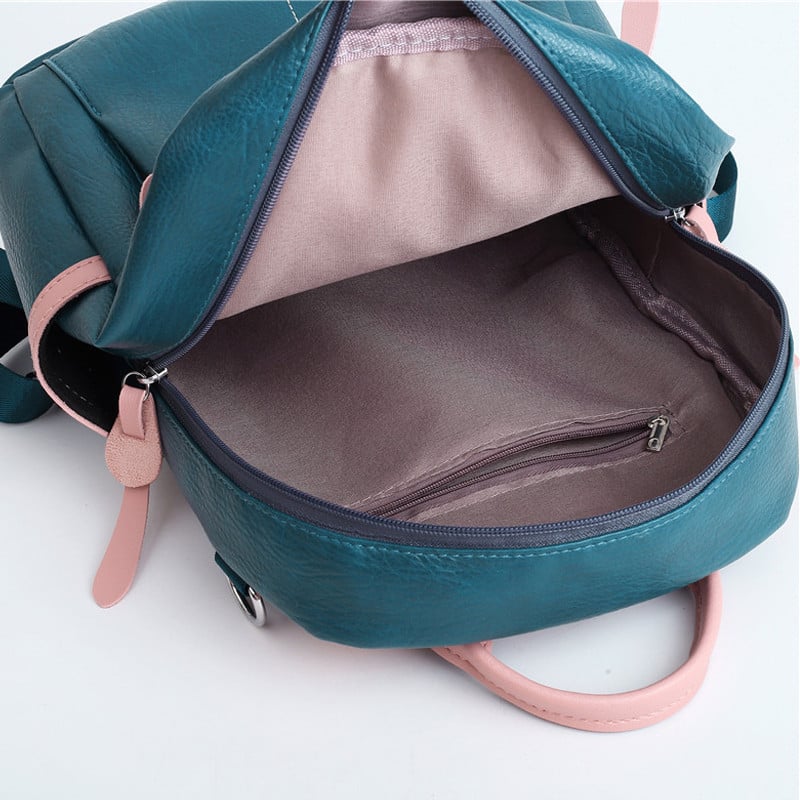 Brändi Vintage naiste nahast seljakott Sac A Dos Preppy seljakott Kooli tüdrukutele Naiste seljakotid Suure mahutavusega reisikott