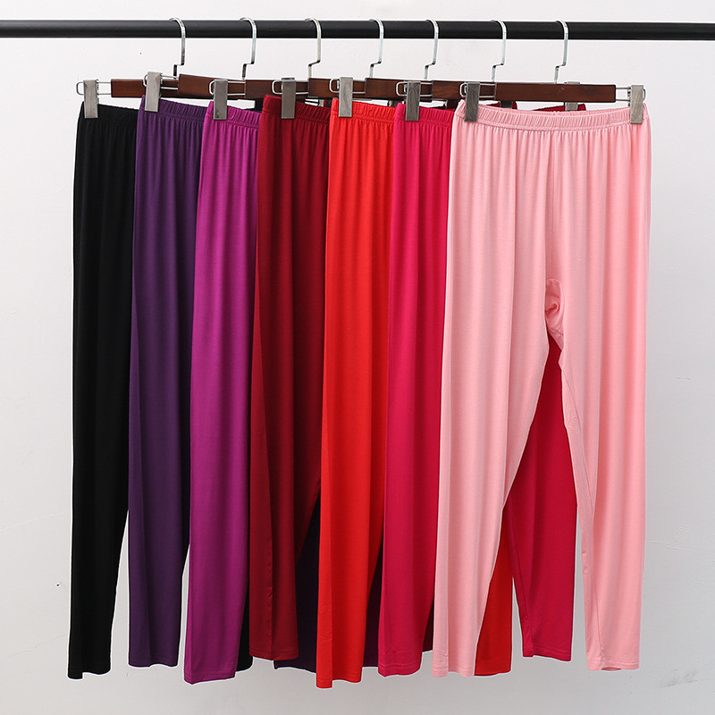 XL XXL 3XL 4XL 5XL Suures suuruses naiste püksid Kodupüksid Modal Pidžaamapüksid Naistele Kevad-sügis magamispüksid Alt Q306