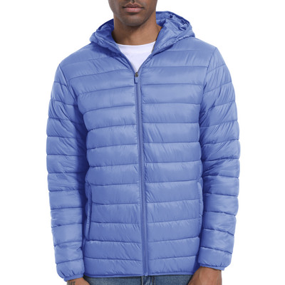 MAGCOMSEN Jachete ușoare pentru bărbați cu glugă cu fermoar complet Jachete casual de puf, căptușite, căptușite, de iarnă