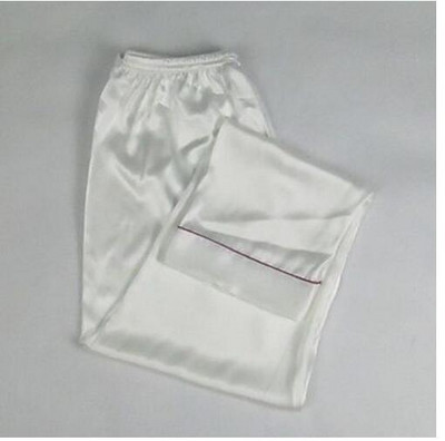 S-3XL Pantaloni de acasă de vară noi pantaloni de pijama de mătase artificială Pantaloni de pijama de jos pentru femei Pantaloni de dormit pentru femei Negru/alb E1132