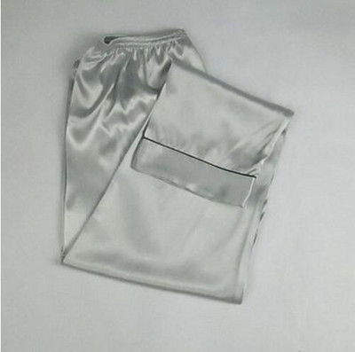 S-3XL Pantaloni de acasă de vară noi pantaloni de pijama de mătase artificială Pantaloni de pijama de jos pentru femei Pantaloni de dormit pentru femei Negru/alb E1132