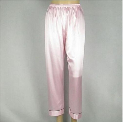 S-3XL Pantaloni de acasă de vară noi pantaloni de pijama de mătase artificială Pantaloni de pijama de jos pentru femei Pantaloni de dormit pentru femei Negru/alb E1132