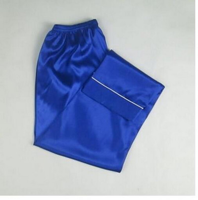 S-3XL Pantaloni de acasă de vară noi pantaloni de pijama de mătase artificială Pantaloni de pijama de jos pentru femei Pantaloni de dormit pentru femei Negru/alb E1132