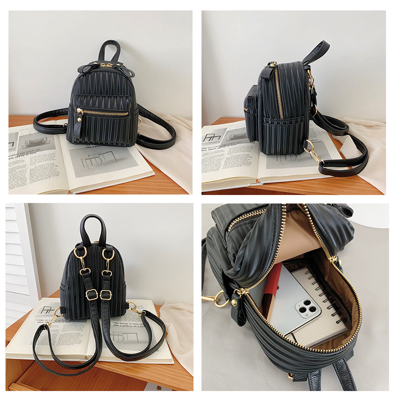 Rucsac din piele de damă Rucsac de lux de designer pentru femei Geantă de școală moale Rucsac mic de călătorie Geantă de școală pentru elevi pentru elevi