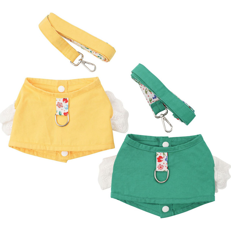 Jarné letné oblečenie pre psov, mačiatka, šteniatka, priedušná vesta, oblečenie pre psov, kawaii tenké čipkované postroje, vodítka, sada pre mačky, domáce zvieratá