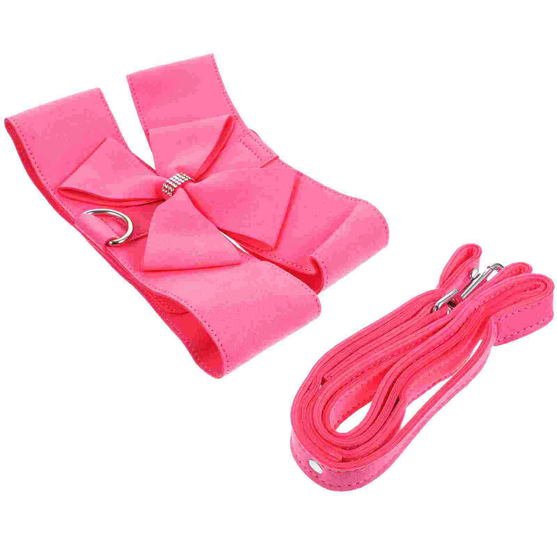 1 komplekt lemmikloomade rakmeid jalutusrihm Koerte tõmbeköis vöörihma kaelarihm lemmikloomariideid lemmikloomakoertele, suurus M, roosa