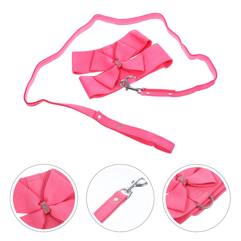 1 komplekt lemmikloomade rakmeid jalutusrihm Koerte tõmbeköis vöörihma kaelarihm lemmikloomariideid lemmikloomakoertele, suurus M, roosa