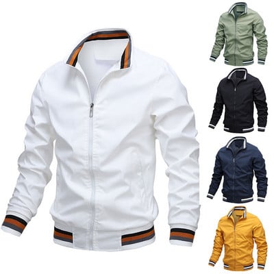 Newly Chad Varsity Bomber Jacket Ανδρικό Casual Jacket Zip Up Ελαφρύ αθλητικά μπουφάν Windbreaker