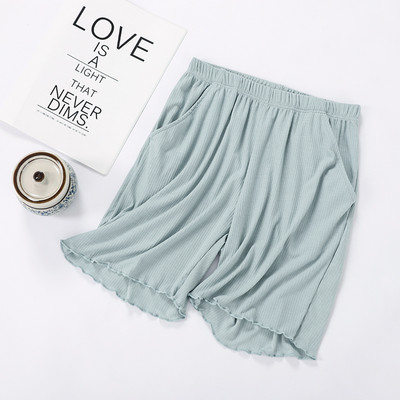 Fdfklak Modal Pantaloni de acasă pentru femei Îmbrăcăminte la lounge de vară Pantaloni de pijama scurti largi Pantaloni de pijama Pantaloni de pijama alb/negri