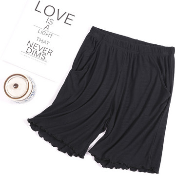 Fdfklak Modal Pantaloni de acasă pentru femei Îmbrăcăminte la lounge de vară Pantaloni de pijama scurti largi Pantaloni de pijama Pantaloni de pijama alb/negri