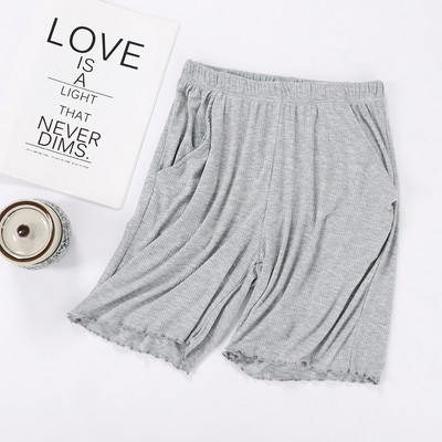 Fdfklak Modal Pantaloni de acasă pentru femei Îmbrăcăminte la lounge de vară Pantaloni de pijama scurti largi Pantaloni de pijama Pantaloni de pijama alb/negri