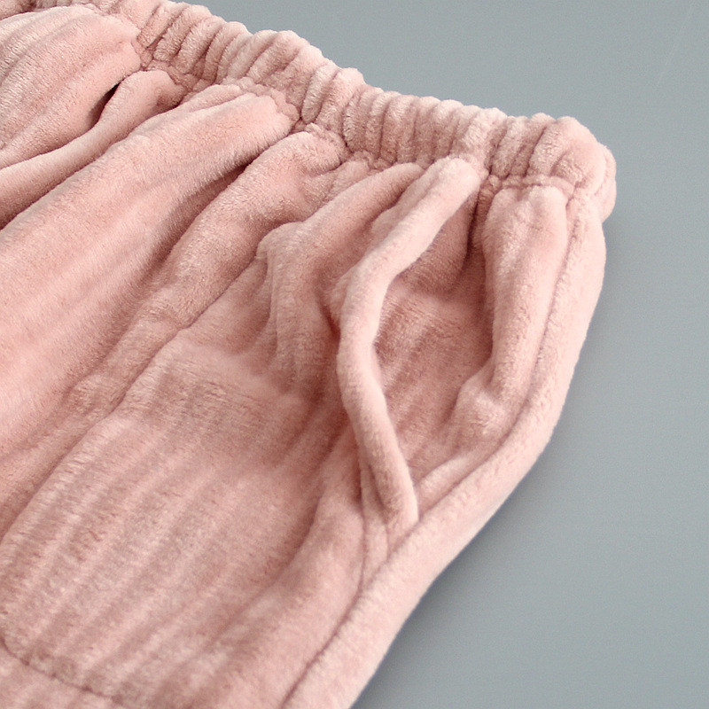 Pantaloni de uz casnic de toamnă și iarnă pentru femei, catifea corai gros, pantaloni de mărime plus pantaloni pantaloni casual pijamale femei