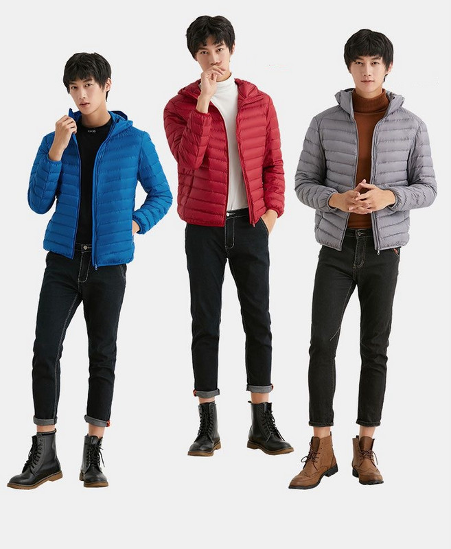 NewBang 90 Good Down Jacket για Άντρες Εξαιρετικά ελαφρύ πουπουλένιο ανδρικό μπουφάν με κουκούλα Windbreaker Feather Jacket Ανδρικό ελαφρύ ζεστό παλτό