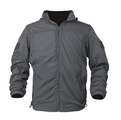 Φορητό Στρατιωτικό Αδιάβροχο Μπουφάν Ανδρικό Ελαφρύ Καλοκαιρινό εξαιρετικά ελαφρύ νάιλον Skin Tactical Jacket Camouflage Skin Coat 5XL