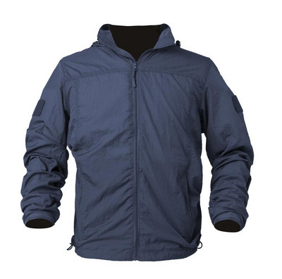 Φορητό Στρατιωτικό Αδιάβροχο Μπουφάν Ανδρικό Ελαφρύ Καλοκαιρινό εξαιρετικά ελαφρύ νάιλον Skin Tactical Jacket Camouflage Skin Coat 5XL