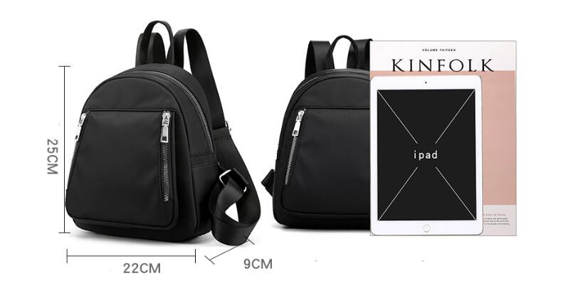 COOAMY Casual Oxford Backpack Women Travel Αδιάβροχες νάιλον σχολικές τσάντες για έφηβες υψηλής ποιότητας Fashion tote τσάντα ώμου