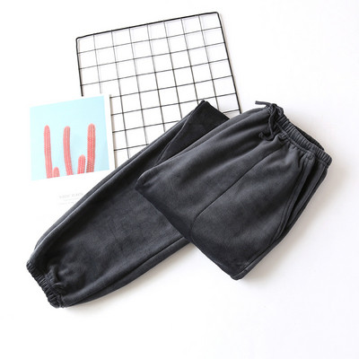 Sügisel ja talvel uus paar sametpüksid soojad meeste püksid paksud soojad püksid kodupüksid naiste pidžaamapüksid flanellist lounge püksid