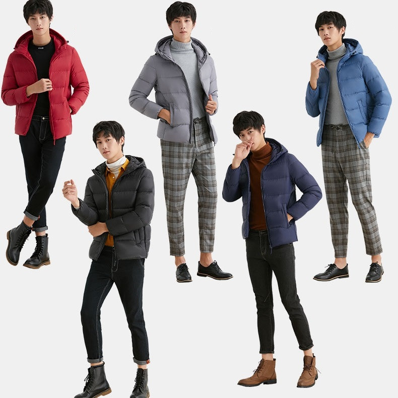 NewBang 90 White Duck Down Μπουφάν για Ανδρικά Χοντρά ελαφριά μπουφάν με κουκούλα αντιανεμικό φτερό ζεστό παλτό